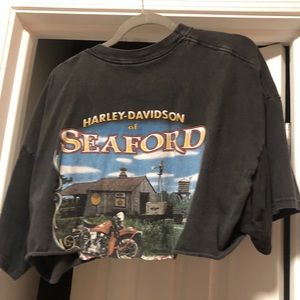harley davidson cropped tee